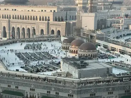 Domes and courtyard at Masjid al-Haram
